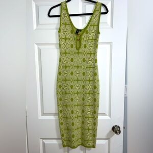 Windsor green midi dress